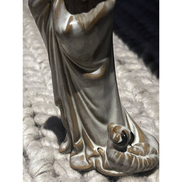 Vintage Chinese Mudmen In Antique Chinese Figurines White Décor Handmade - Picture 2 of 5